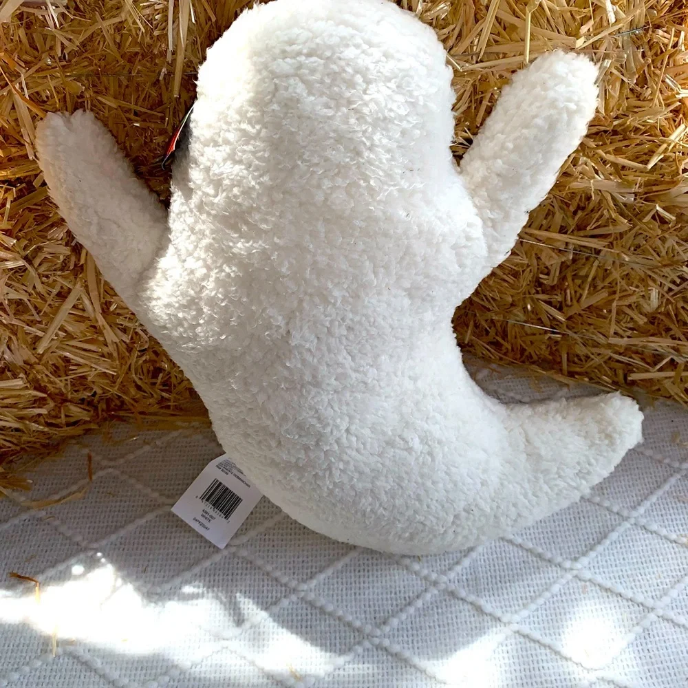 Halloween Decor Ghost Pillow Figure Fleece White- NWT